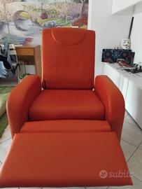 Poltrone Relax Reclinabile Rosso