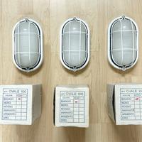 Lampade Bianche da esterno 3 Ovali e 2 Tonde