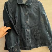 Giaccia jeans donna sciancrata