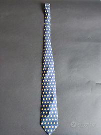 Cravatta Trussardi blu con logo