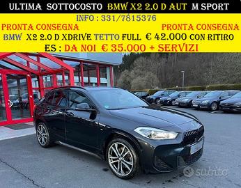 BMW X2 2.0 D AUT XDRIVE TETTO TELECAMERA