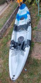 Kayak sanblas tandem 2 posti + 1, completo 