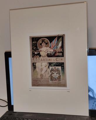 Poster pubblicitario riproduzione del Martini