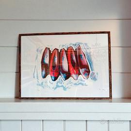 Mario Schifano " Scarpe  "