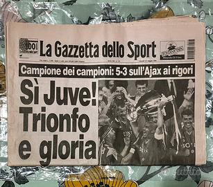 originale dei campionati di calcio del 23/05/1996.