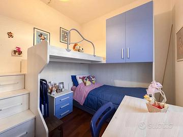 Cameretta 2 letti con soppalco nuova