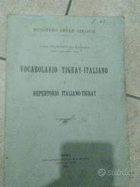 Antico vocabolario Italiano-Tigray
