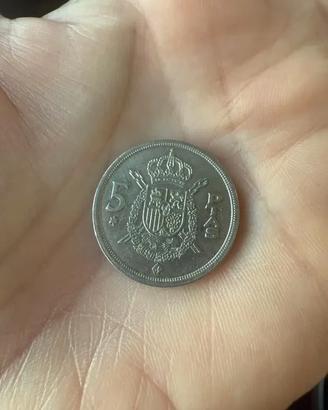 Moneta 5 Pesetas Spagna 1975 - Juan Carlos I