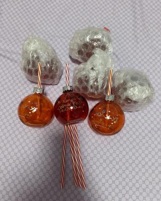 Set 8 bicchieri natalizi di Natale con cannuccia