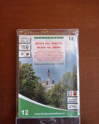 Cartina escursionistica Bassa Val Varaita