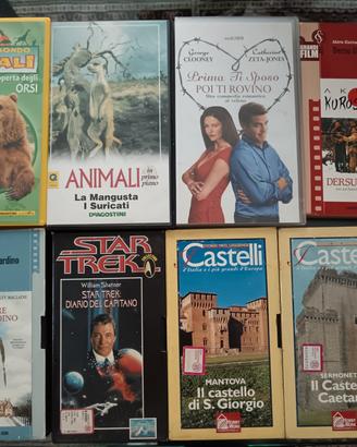 Videocassette: 8 in italiano; 2 in inglese 