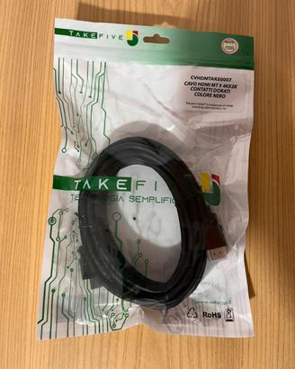 Cavo HDMI 5 metri TakeFive Nuovo