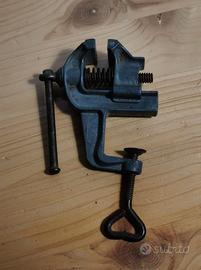 Antica Morsa da Tavolo Vintage per Modellismo