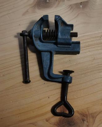 Antica Morsa da Tavolo Vintage per Modellismo