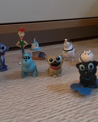 set dei personaggi della serie Bingo e Rolly