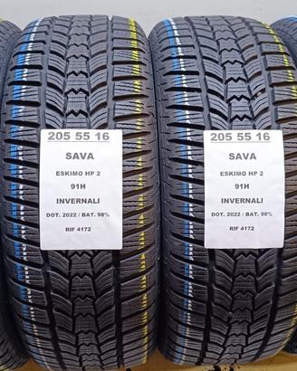 4 GOMME 205 55 16 SAVA INV RIF4172
