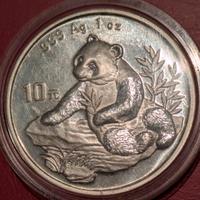 1 Oncia Panda 1998 Cina Ag 999