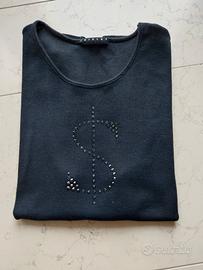 Top canotta Sisley nero - Taglia S