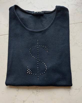 Top canotta Sisley nero - Taglia S