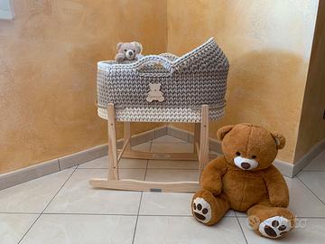 Culla Moses artigianale con materiali certificati