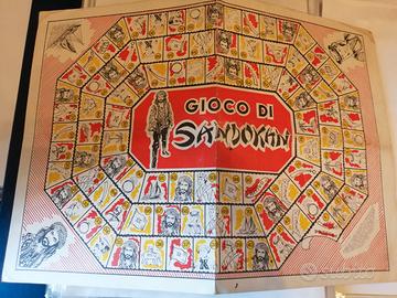 SANDOKAN CARTA VINTAGE TIPO GIOC DELL'OCA