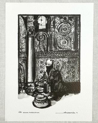 Litografia - Gianni Sesia della Merla