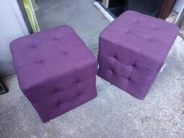 POUFF TESSUTO RIGIDI COLOR MALVA