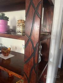 Libreria di legno massello