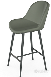 Sgabello ecopelle verde sonny Midj 65cm