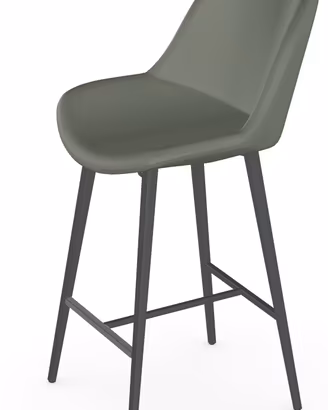 Sgabello ecopelle verde sonny Midj 65cm