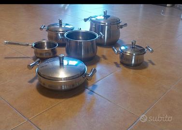batteria pentole Prandelli Acciaio inox