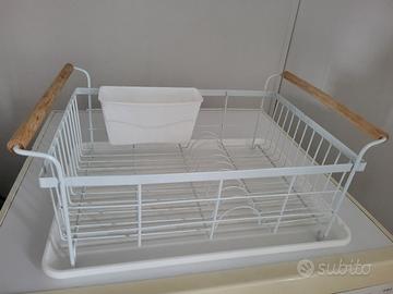 scolapiatti con porta spugnetta