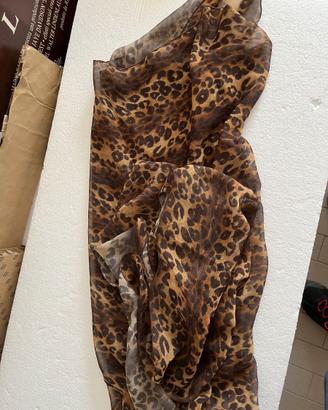 Maxi Foulard leopardato Crazy - 142x142 cm
