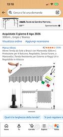 2, Tende da sole removibili 150 e 300 cm 50€