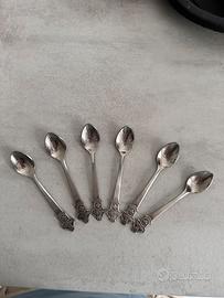 6 Cucchiaini Rolex in argento modello Lugano