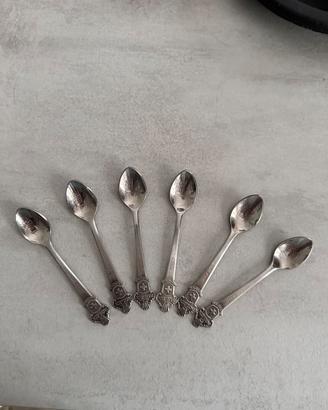 6 Cucchiaini Rolex in argento modello Lugano
