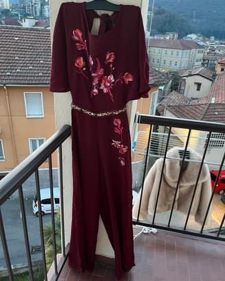 Tuta elegante bordeaux di Motivi NUOVA