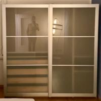 Armadio a 2 ante scorrevoli in vetro (dal 28/02)
