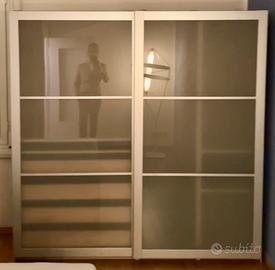 Armadio a 2 ante scorrevoli in vetro (dal 28/02)