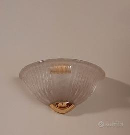 Plafoniera da parete in vetro di Murano