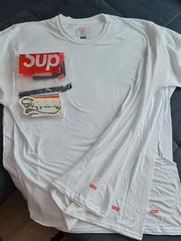 T-shirt Hanes per SUPREME - 3 tshirt bianche