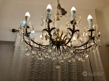 lampadario vintage restaurato 