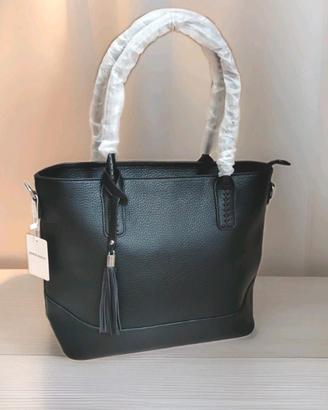 Borsa donna con zip ciondolo 