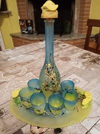 servizio da limoncello artigianale per 6 persone 