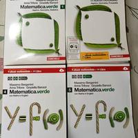 Matematica Verde. 4 Volumi. Zanichelli.