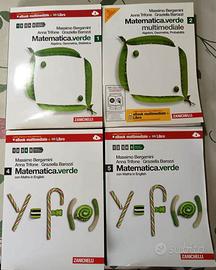 Matematica Verde. 4 Volumi. Zanichelli.