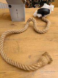 Lampada da soffitto in corda 