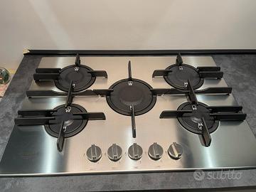 piano cottura 5 fuochi hotpoint a gas