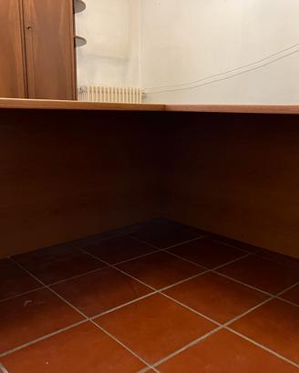Scrivania angolare legno