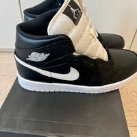 Nike Air Jordan 1 Mid - Black/White 2017 TG 43